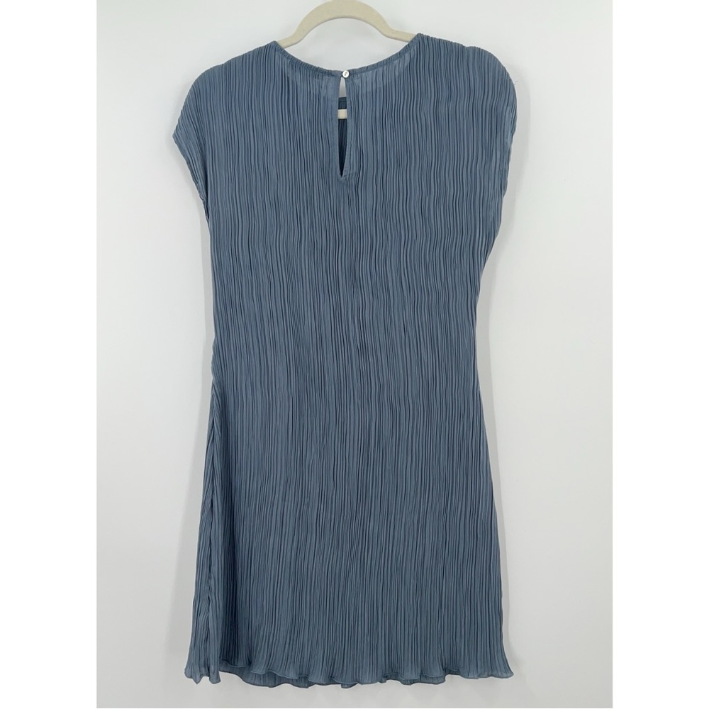 Madewell NWT Plissé Mini Tee Dress in Teapot Blue size 6 - Picture 4 of 9